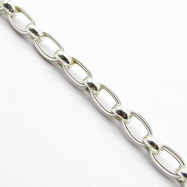 PULSERA OVALOS 976 19CM /PLATA