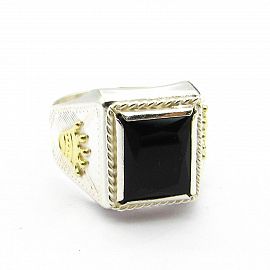 SELLO CORONAS CUBIC N 9x11MM /PLATA Y ORO