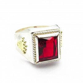 SELLO CORONAS CUBIC R 9x11MM /PLATA Y ORO