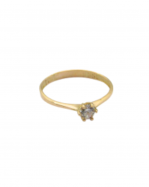 ANILLO CINTILLO SOLITARIO GRIFAS*6 3705 /O.ROJO