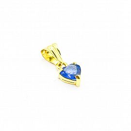 DIJE CUBIC CORAZON 5MM GRIFAS /O.AMARILLO