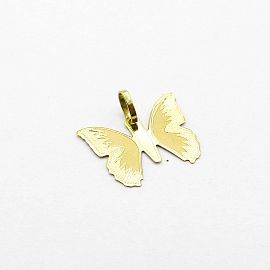 DIJE MARIPOSA 20MM /O.AMARILLO