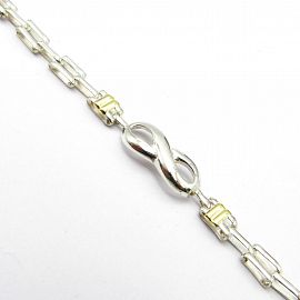 PULSERA PANTHER CENTRO INFINITO /PLATA Y ORO