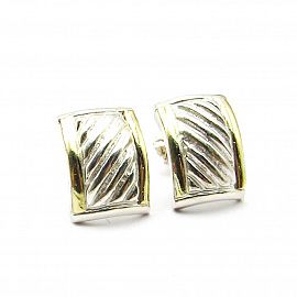 AROS CURVO RELIEVE /PLATA Y ORO