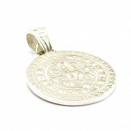 DIJE SAN BENITO REDONDO / PLATA Y ORO