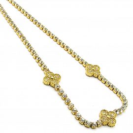 CONJUNTO FLORES (VAN) / ACERO DORADO