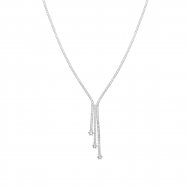 GARGANTILLA TENIS CUBIC / PLATA