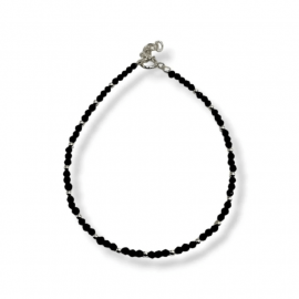 PULSERA CRISTALES BOLAS MULTICOLOR / PLATA