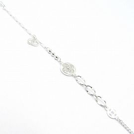PULSERA FLOR (VAN) CUBIC / PLATA