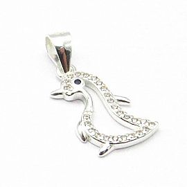 DIJE PINGUINO CUBIC / PLATA