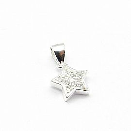DIJE ESTRELLA CUBIC / PLATA
