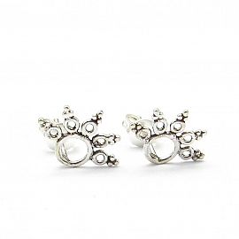 AROS CALADOS 12MM /PLATA