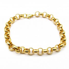 PULSERA ROLO MEDIANA / ACERO DORADO