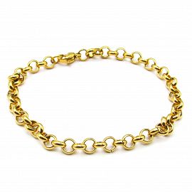 PULSERA ROLO CHICO / ACERO DORADO