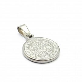 MEDALLA SAN BENITO 9MM /ACERO 