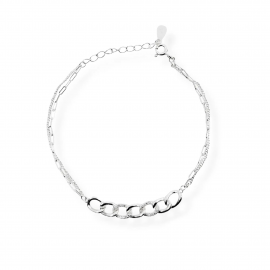 PULSERA ESLABONES CUBIC / PLATA