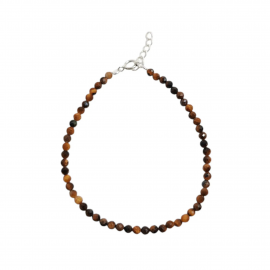 PULSERA CRISTALES OJO DE TIGRE / PLATA