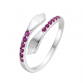 ANILLO MANOS CUBIC ROSA / PLATA