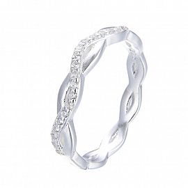 ANILLO NUDOS CUBIC / PLATA
