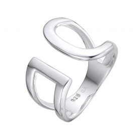 ANILLO CALADO ABIERTO / PLATA