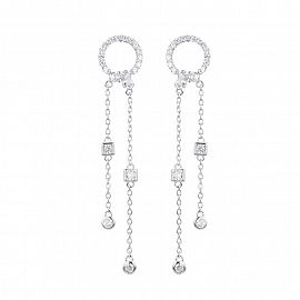 AROS PASANTE PUNTOS DE LUZ COLGANTE CUBIC / PLATA