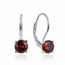 AROS BRISURA REDONDO 6MM CUBIC ROJO / PLATA
