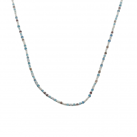 GARGANTILLA CRISTALES MULTICOLOR / PLATA