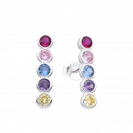 AROS PUNTOS DE LUZ CUBIC MULTICOLOR / PLATA
