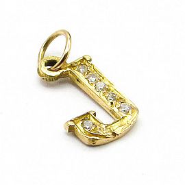 DIJE INICIAL CUBICS 8x10MM /O.ROJO