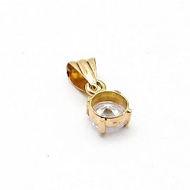 DIJE CUBIC 5MM GRIFAS /O.ROJO