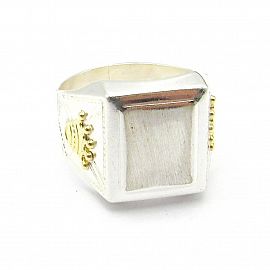 SELLO CORONAS 9x11MM /PLATA Y ORO
