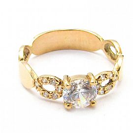 ANILLO CENTRO GRIFAS CUBICS 868 /O.ROJO