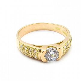 ANILLO CUBICS CENTRO 887 /O.ROJO