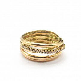 ANILLO MULTIPLE CUBICS 932 /O.ROJO