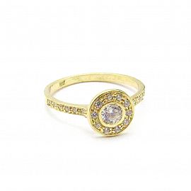 ANILLO CUBICS CENTRO 870 /O.AMARILLO