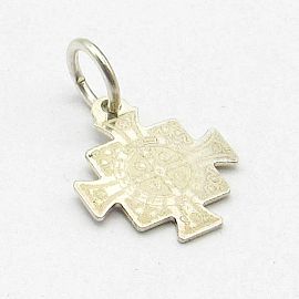 DIJE CRUZ SAN BENITO 12MM /PLATA