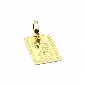 MEDALLA VIRGEN NIÑA 7x10MM 600 /O.AMARILLO