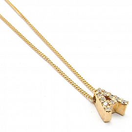COLLAR GROUMET INICIAL CUBIC D342 /O.ROJO