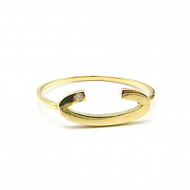 ANILLO INICIAL CUBIC 3710 /O.AMARILLO