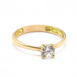 ANILLO CINTILLO SOLITARIO 3690 /O.ROJO