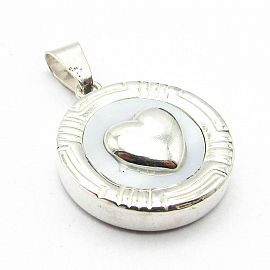 DIJE CORAZON NACAR 18MM /PLATA 