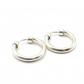 AROS ARGOLLA CON PUNTERA 15MM /PLATA 