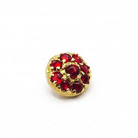 DIJE FRUTILLA PASANTE 8MM /O.ROJO