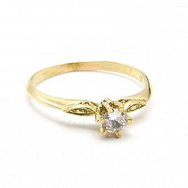 ANILLO SOLITARIO GRIFAS*6 SSR00 PUENTE /O.ROJO
