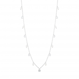 CONJUNTO PERLAS PUNTOS DE LUZ CUBIC / PLATA